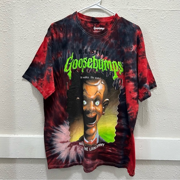 Goosebumps Night of the Living Dummy Tie Dye Tshirt Size Large - Picture 1 of 4